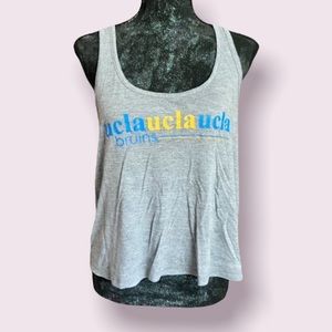 UCLA Bruins Crop Tank Top in Light Gray
